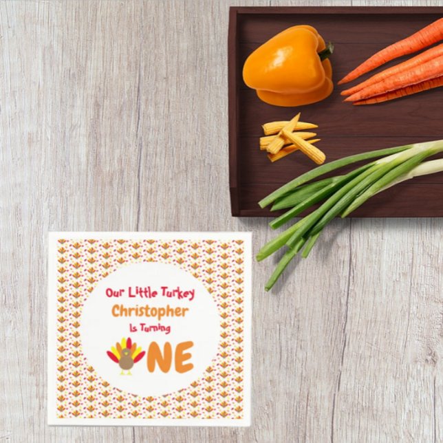 Little Turkey 1. Geburtstag Serviette (Von Creator hochgeladen)
