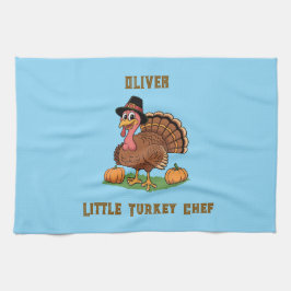 Little Turkey Chef Towel – Thanksgiving Gift Geschirrtuch