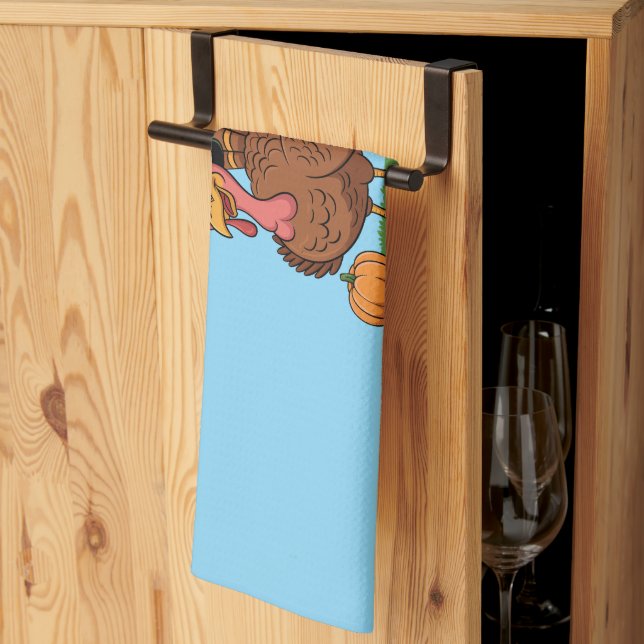 Little Turkey Chef Towel – Thanksgiving Gift Geschirrtuch (Drittel gefaltet)