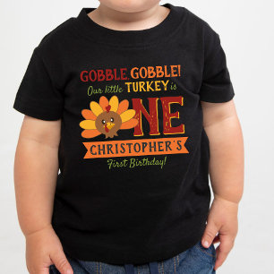 Little Turkey Fall Erntedank 1. Geburtstag Baby T-shirt