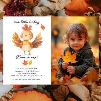 Little Turkey Foto Einladung zum Geburtstag