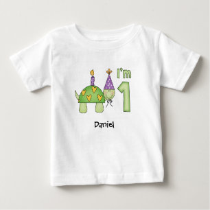 Little Turtle 1. Geburtstag Baby T - Shirt