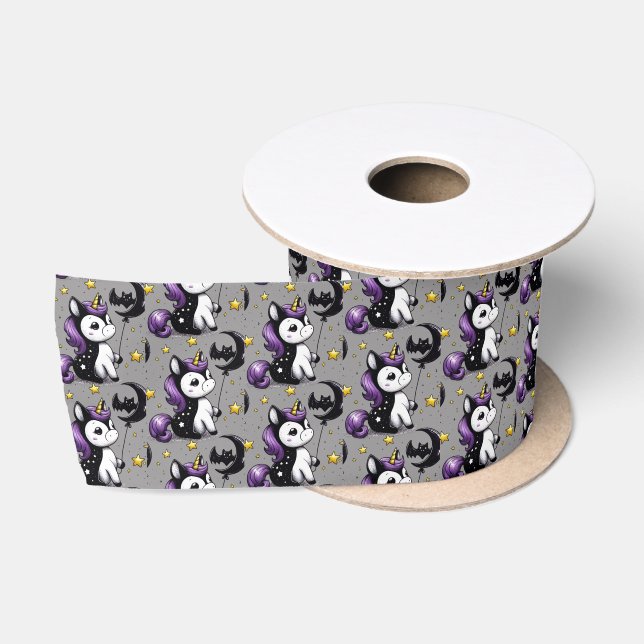Little Unicorn Satinband (Spule)