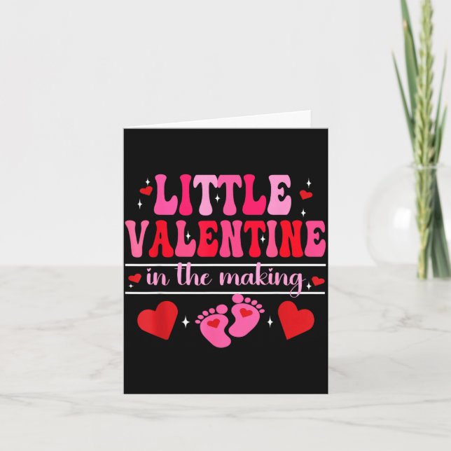 Little Valentine In The Making Valentine's Day Pre Karte (Vorderseite)