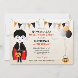 Little Vampire Halloween-Party Einladung