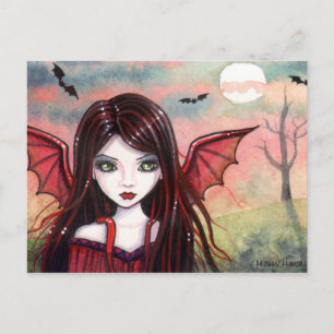 Little Vampire Postcard von Molly Harrison Postkarte