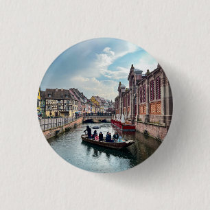 Little Venice River Boat Button