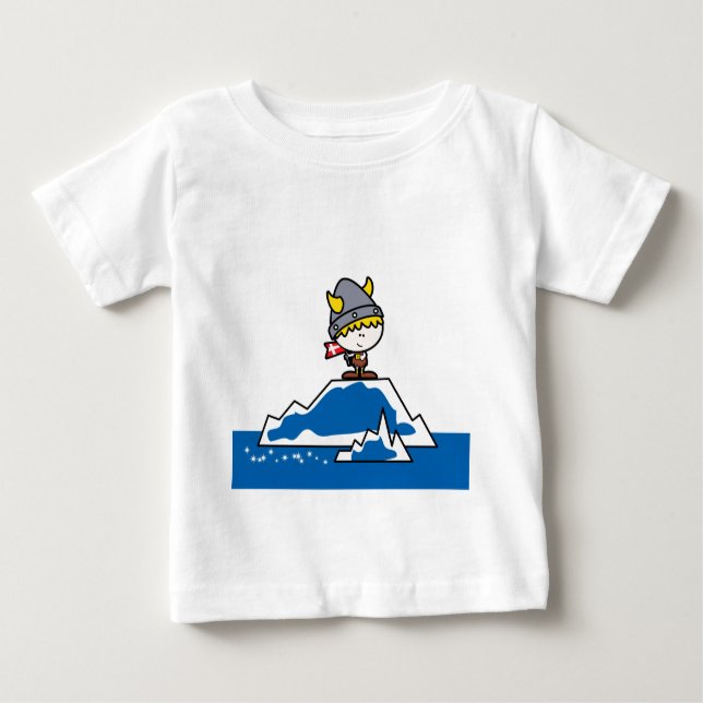 Little Viking Boy Baby T-shirt (Vorderseite)