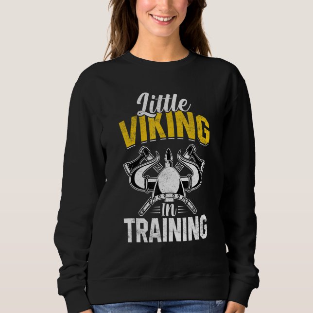 Little Viking In Training Valkyrie Boys Girls Todd Sweatshirt (Vorderseite)