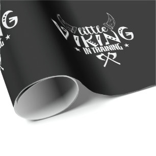 Little Viking in Training Wikinger Geschenkpapier