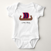 Little Viking Ship Baby Jersey Bodysuit