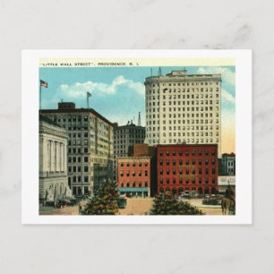 Little Wall Street, Providence, Rhode Island Postkarte