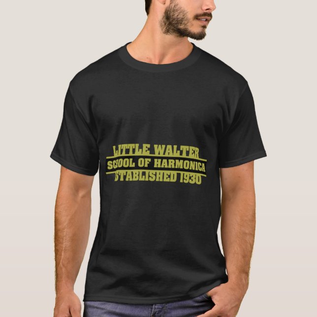 Little Walter Harmonica T-Shirt (Vorderseite)