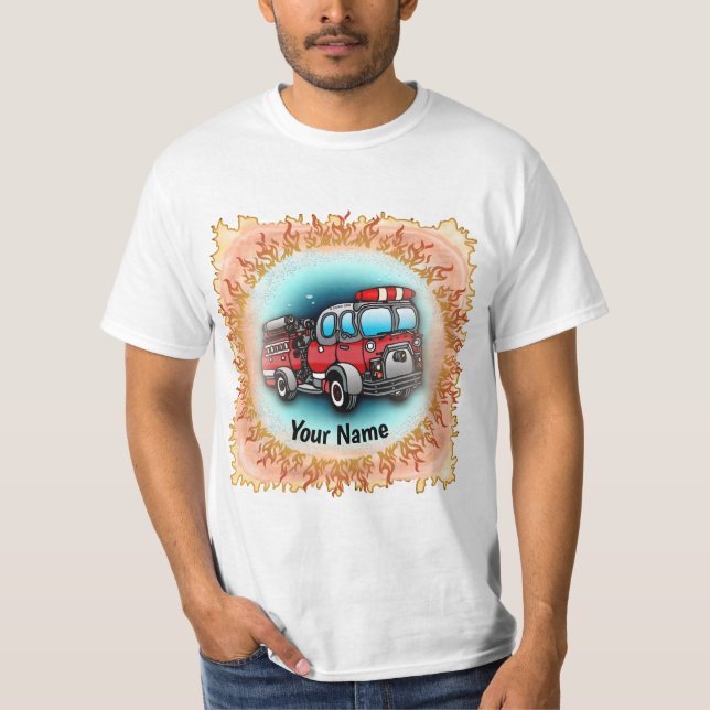 Little Water Firetruck T - Shirt (Vorderseite)