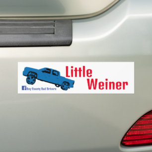 Little Weiner Square Autoaufkleber