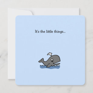 Little Whale Vielen Dank Note Card Mitteilungskarte