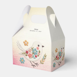 Little White Bird Floral Fevor Box Geschenkschachtel