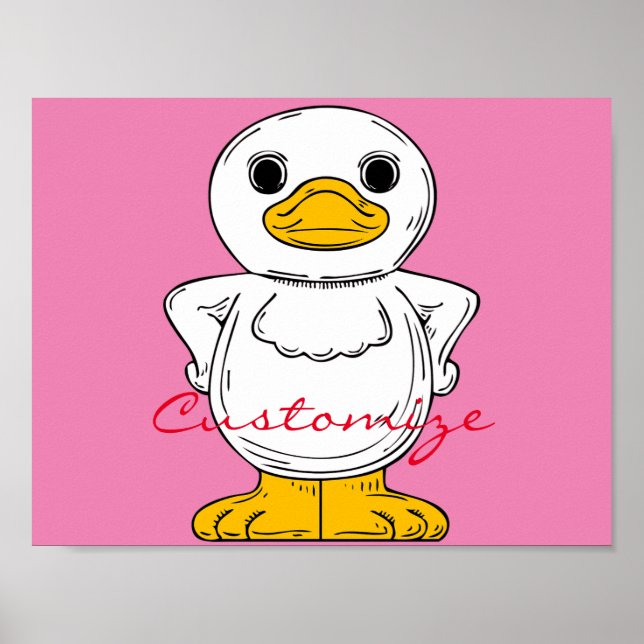 Little White Duck Stehend Thunder_Cove Poster (Vorne)