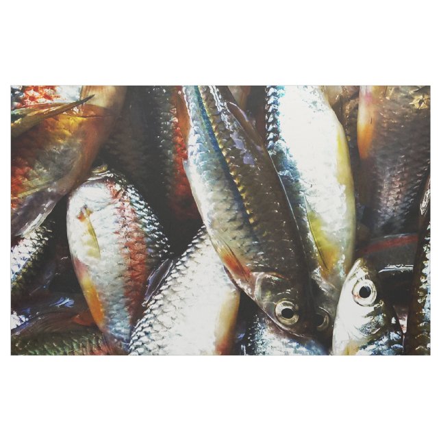 Little White Fish Stoff (Fat Quarter (45,7 x 55,9 cm))