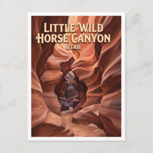 Little Wild Horse Canyon Hanksville Utah Postkarte