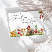 Little Wild Mushroom Baby Dusche Vielen Dank