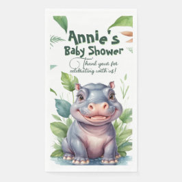 Little Wild One: Moderne floral Safari Baby Dusche Serviette