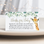 Little Wild One Safari Baby Shower Books für Baby Begleitkarte<br><div class="desc">Niedlich ein kleines Wild One is On the Way Baby Duschbücher für Babykarten mit hübscher Vegetation und niedlichen Safari-Tieren in Aquarellfarbe. Personalisieren Sie Ihre Daten.</div>