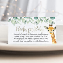 Little Wild One Safari Baby Shower Books für Baby