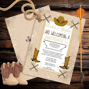 Little Wild One Western Drive by Baby Shower Einladung