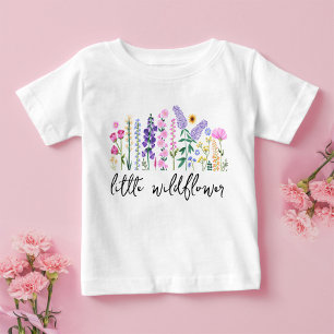 Little Wildblume Floral Birthday Girl Baby T-shirt