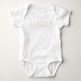 Little Wildflower Personalized Baby Bodysuit Strampler