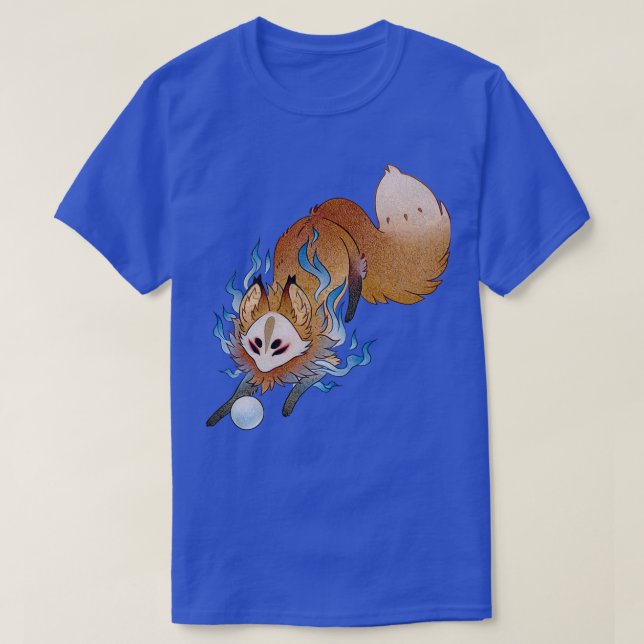 Little Wisp TeaKitsune Fox Yokai T-Shirt (Design vorne)