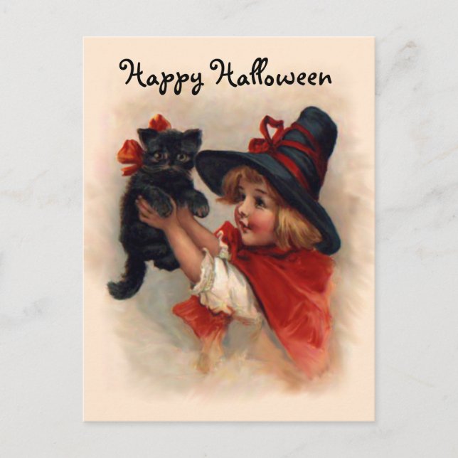Little Witch Girl Postkarte (Vorderseite)