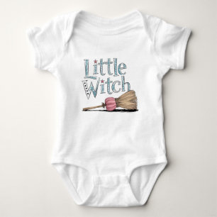 Little Witch Groovy Halloween Baby Strampler