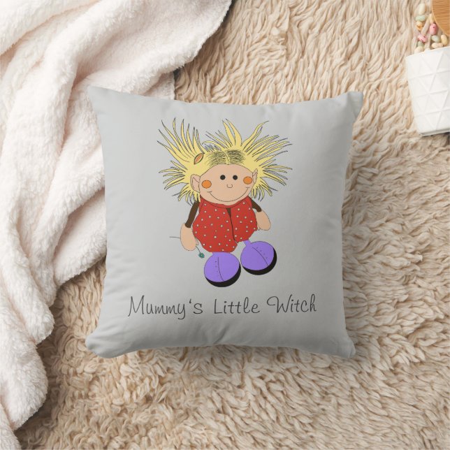 Little Witch Throw Pillow Kissen (Decke)