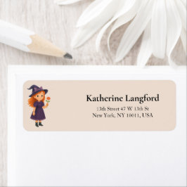 Little Witch with Flower Halloween Baby  Shower