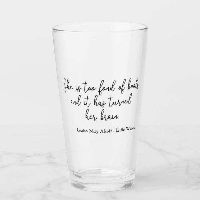 Little Women Quote II - Handwriting Style Glas (Vorderseite)