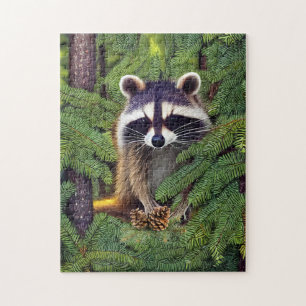 Little Woodland Wilderness Raccoon Puzzle
