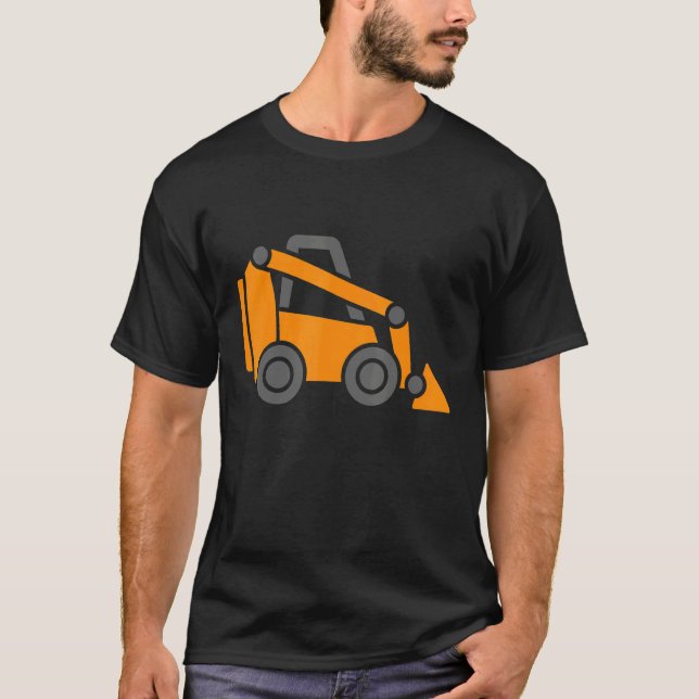 Little Worker Construction Skid Steer Loader Tract T-Shirt (Vorderseite)