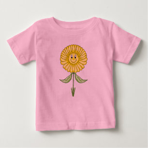 Little Yellow Petunia Baby Girl Tutu Body Anzug Baby T-shirt