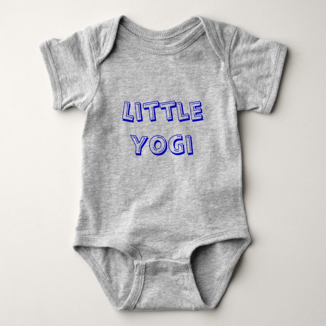Little Yogi - Baby Yoga Bekleidung Baby Strampler (Vorderseite)