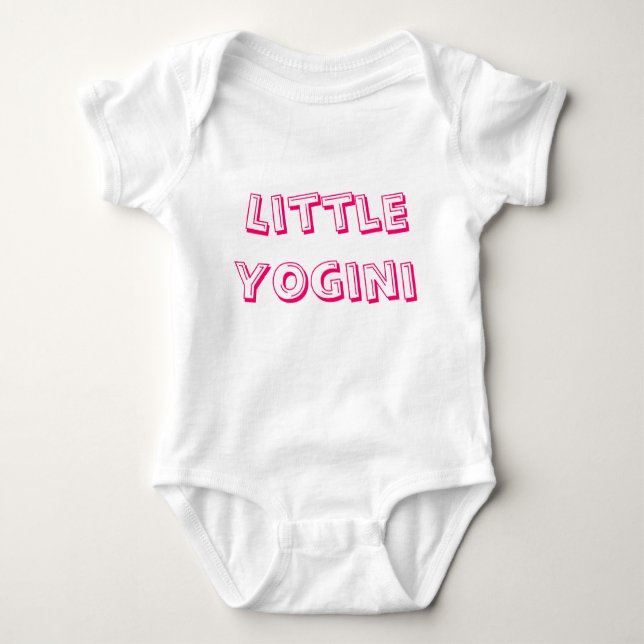 Little Yogini - Baby Yoga Bekleidung (Bio) Baby Strampler (Vorderseite)