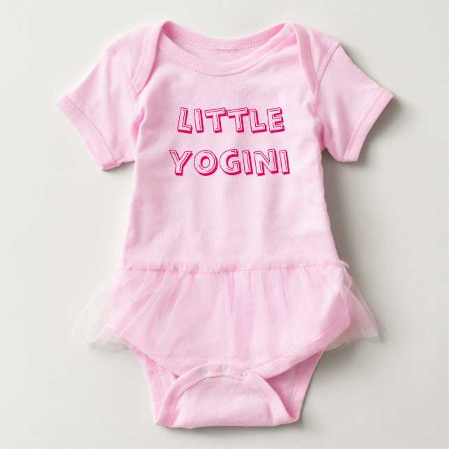 Little Yogini - Baby Yoga Bekleidung Strampler (Vorderseite)