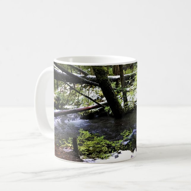 Little Zigzag River, Oregon Kaffeetasse (Vorderseite Links)