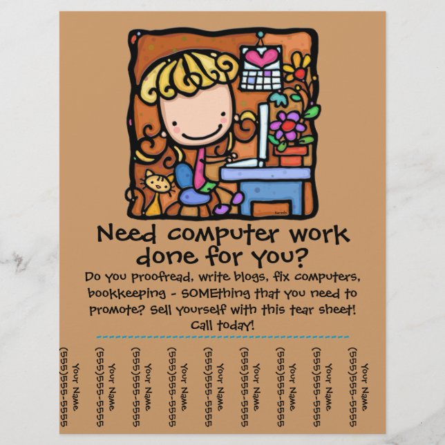 LittleGirlie-Computerteerblech Flyer (Vorne)