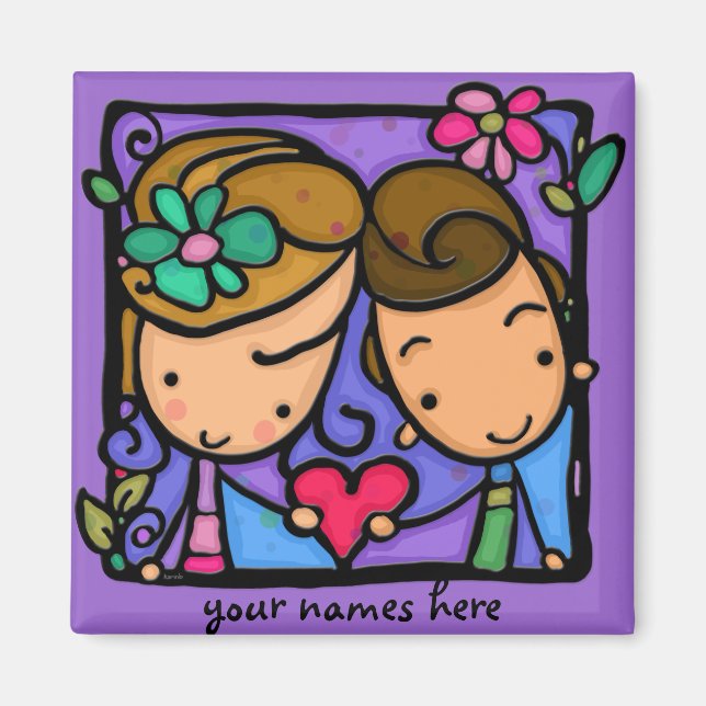 LittleGirlie Erste Liebe Magnet (Vorne)