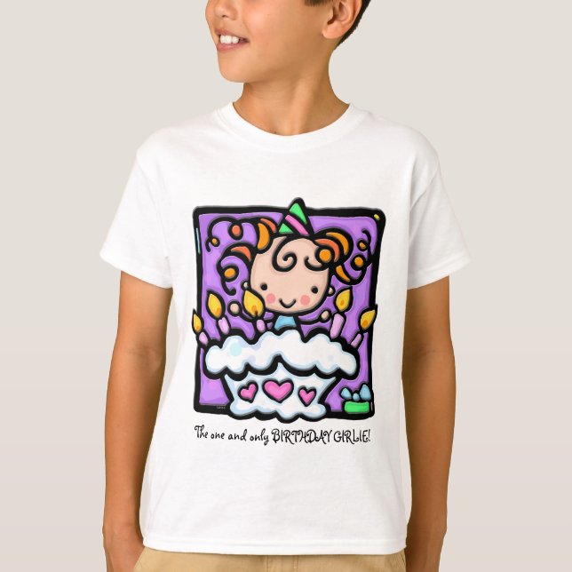 LittleGirlie hat ein Party! T-Shirt (Vorderseite)