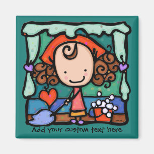 LittleGirlie ist ein sauberer Freak! AQUAMARIN Magnet