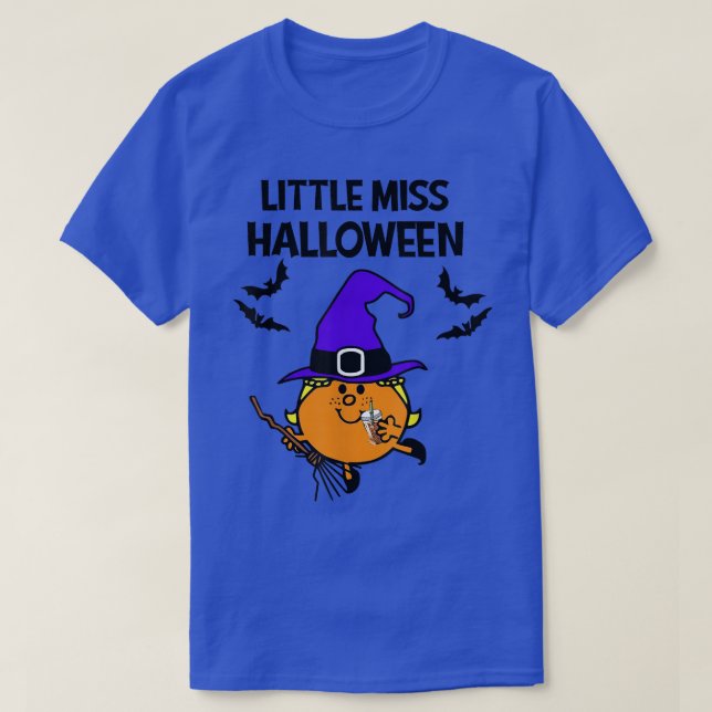 LittleMiss Halloween, Funny Cute Little Witch On B T-Shirt (Design vorne)