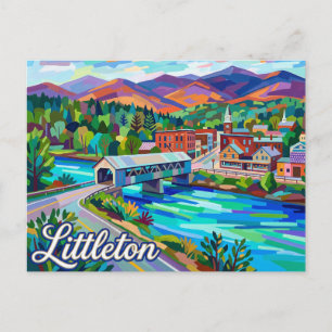 Littleton, New Hampshire USA Postkarte